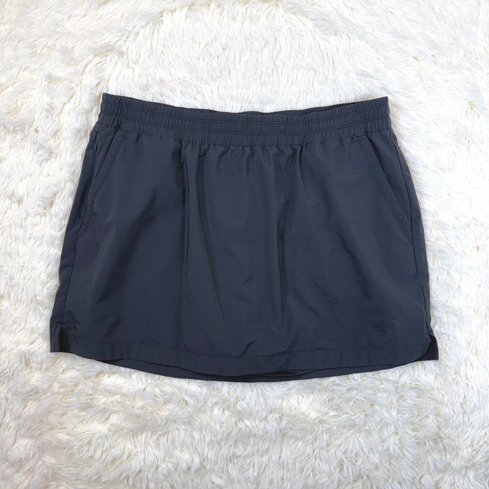 The North Face Skort Womens XL Dark Gray Active Hiking Athletic Elastic Waist